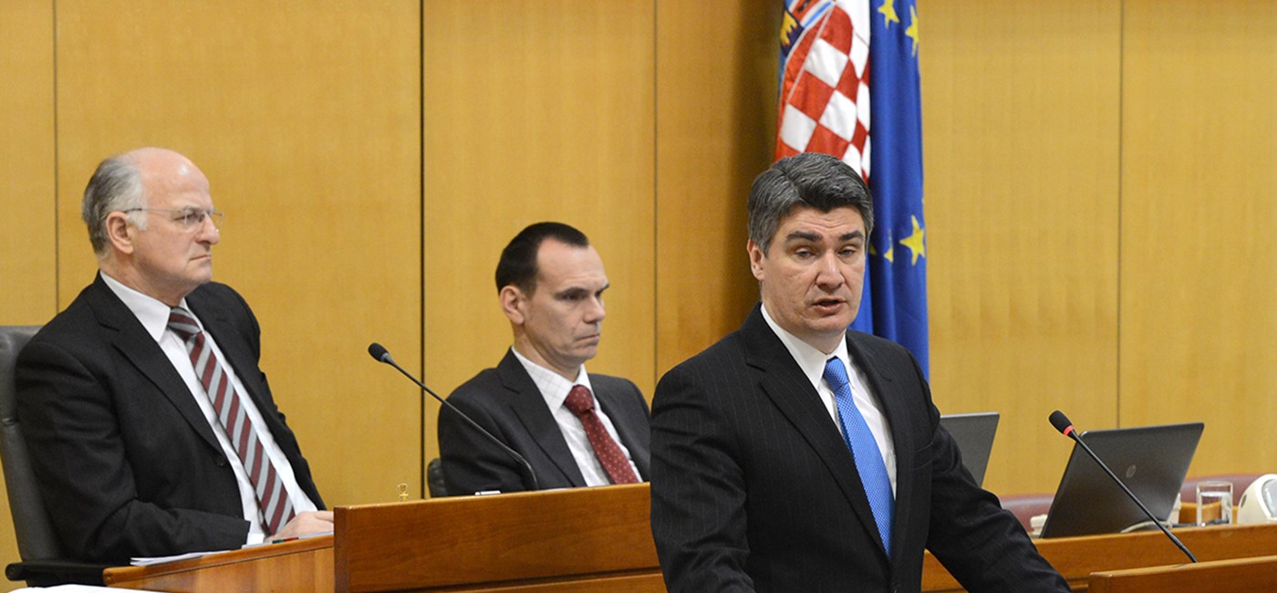 Predsjednik Vlade u Saboru podnio Izvješće o održanim sastancima Europskog vijeća u 2014. godini